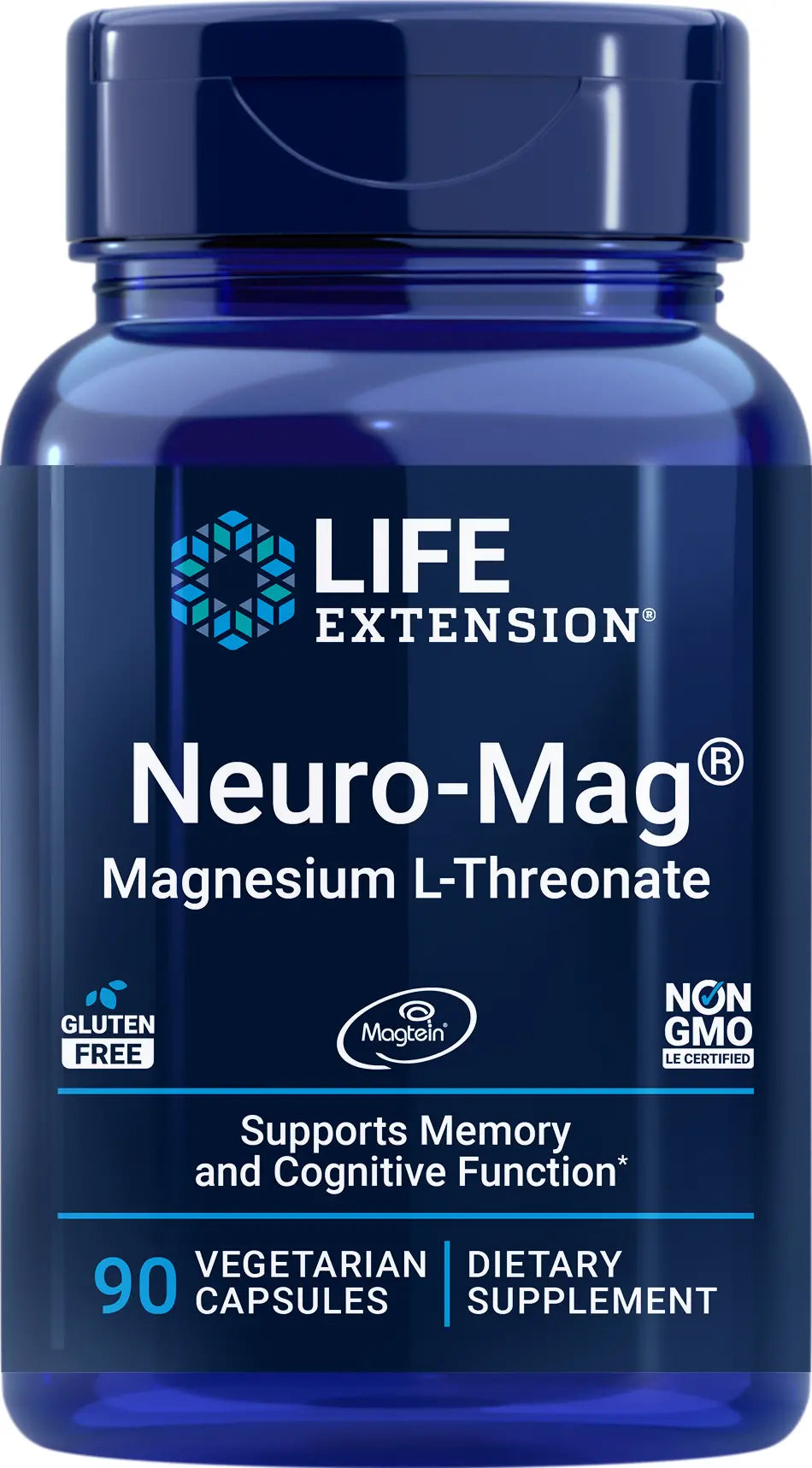 Neuro-Mag Magnesium L-Threonate 90 Vegetarian Capsules