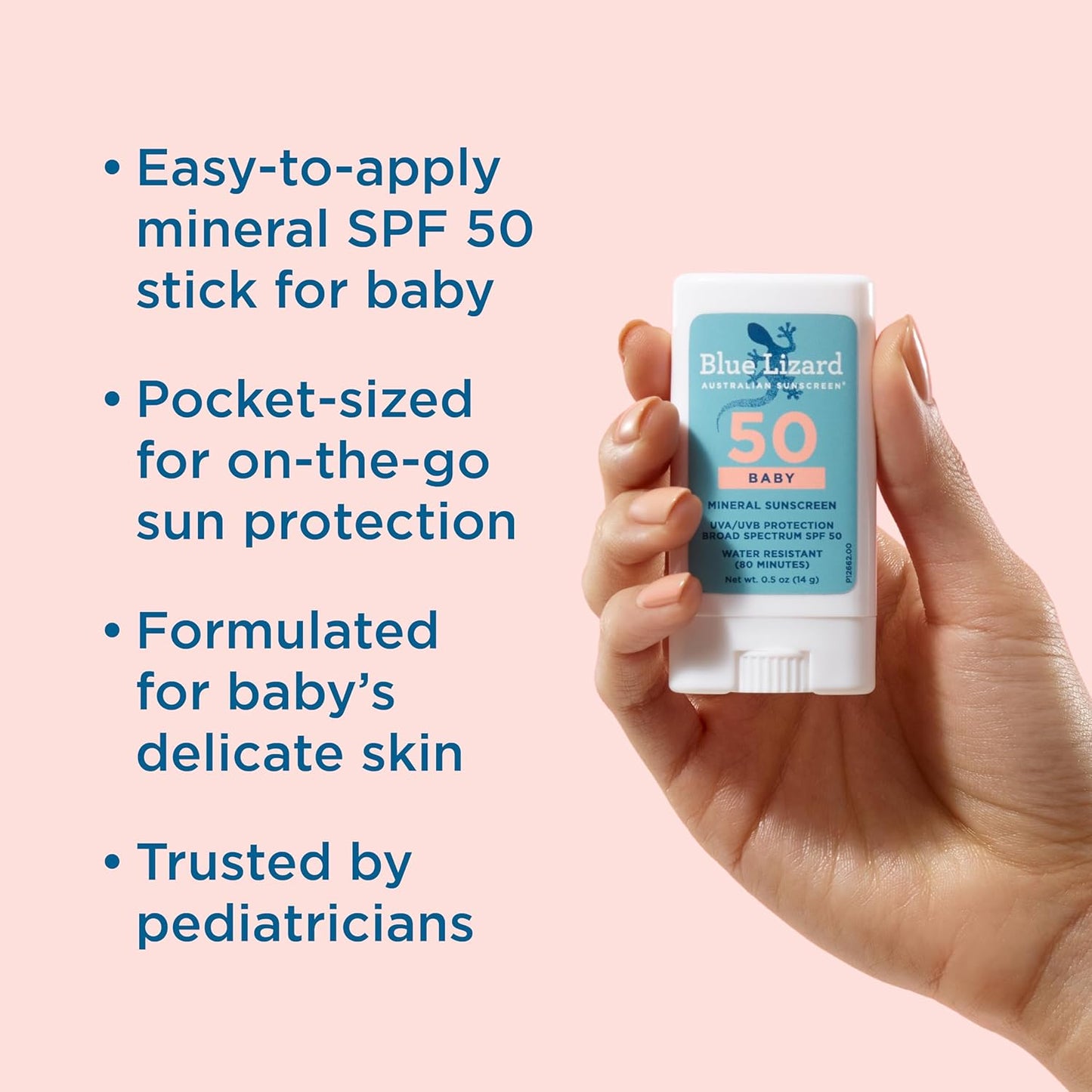 Barra Mineral de Protector Solar para Bebés Blue Lizard FPS 50 (0.5oz)