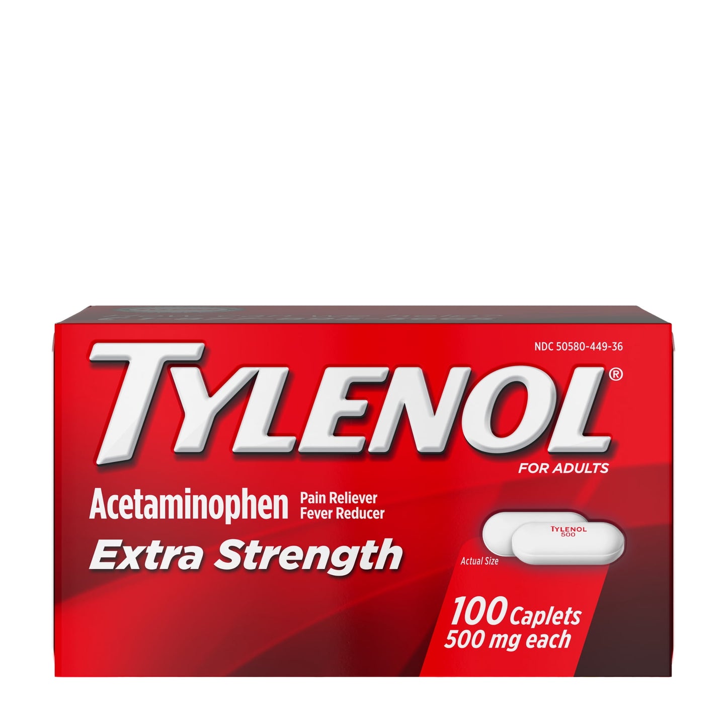 Tylenol Extra Strength 500mg Caplets (100ct)
