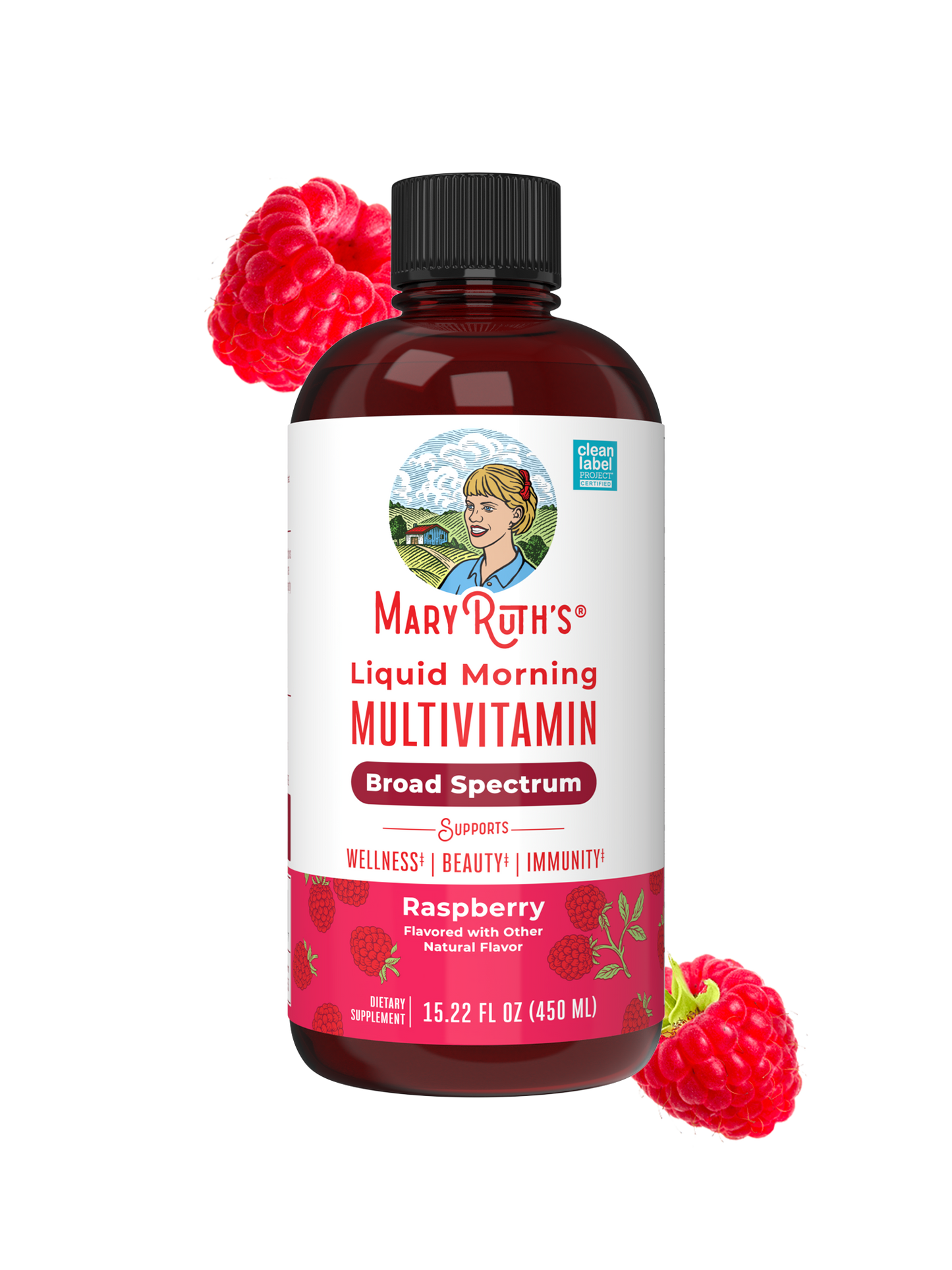 MaryRuth's Liquid Morning Multivitamin Raspberry (15.22oz)