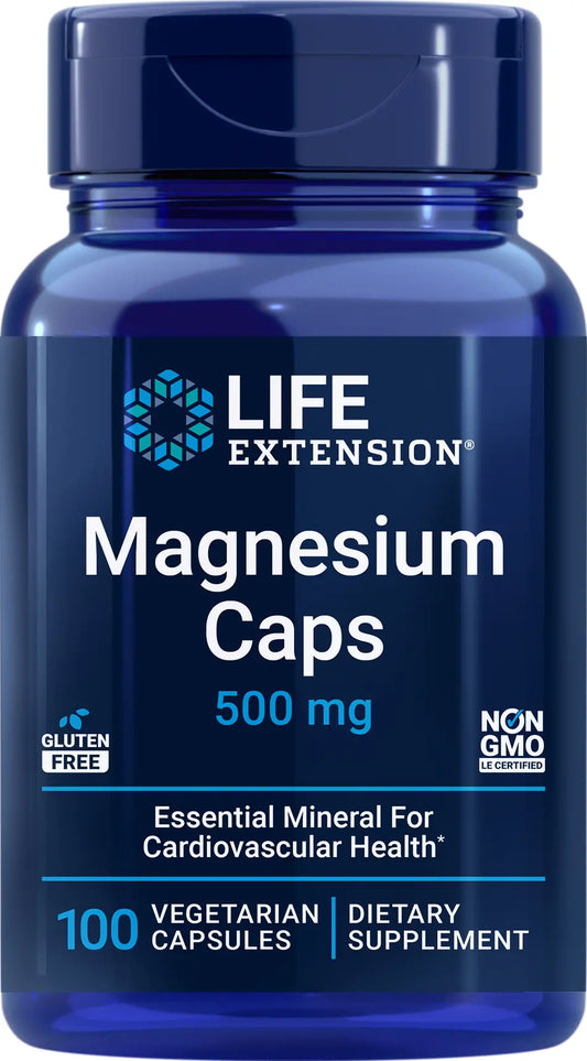 Cápsulas de Magnesio 500 mg, 100 Cápsulas Vegetarianas