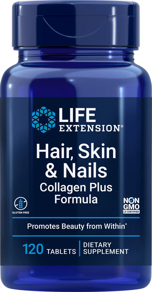 Fórmula para cabello, piel y uñas con colágeno, 120 comprimidos
