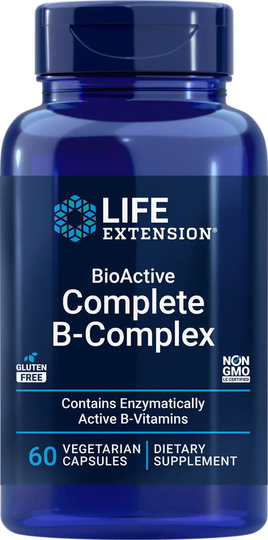 BioActive Complejo B Completo 60 Cápsulas Vegetarianas