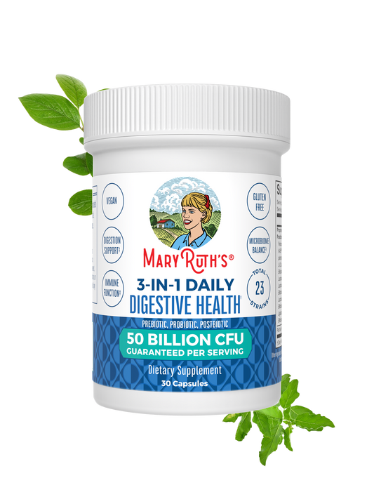 MaryRuth's Cápsulas 3 en 1 para la salud digestiva diaria (30 unidades)