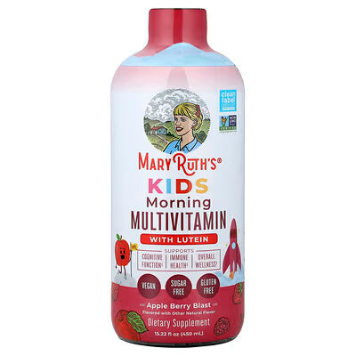 Multivitamínico líquido matutino para niños con luteína de MaryRuth (15.22oz)