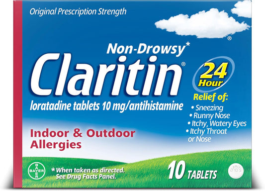 Claritin Alivio Alergias 24 Horas 10mg (10 tabletas)