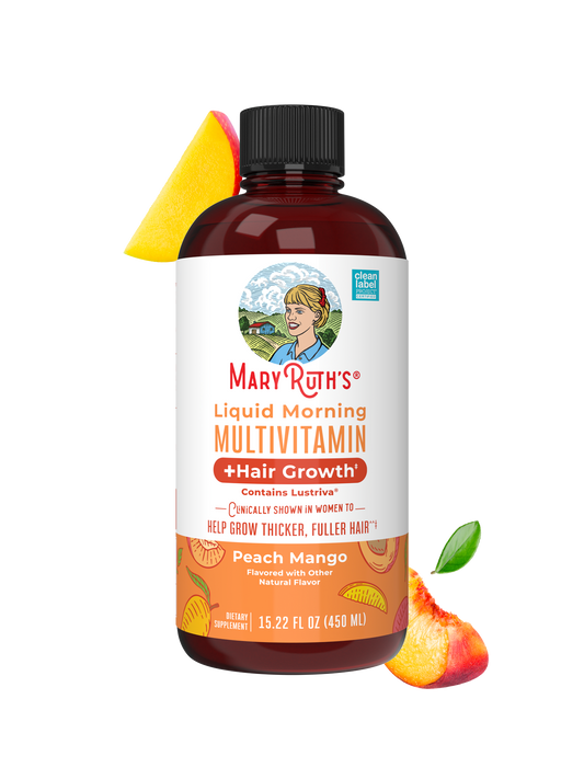 Multivitamínico líquido matutino MaryRuth's + crecimiento del cabello (450 ml)