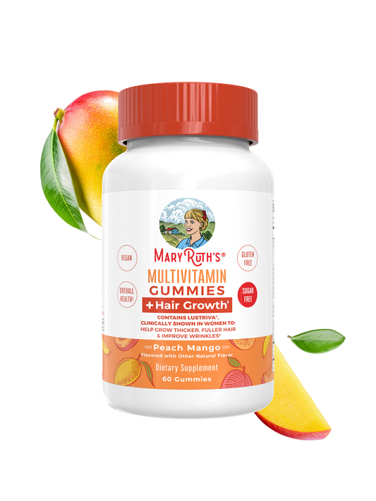 Multivitamínico + Gomitas para el crecimiento del cabello MaryRuth's (60 unidades)