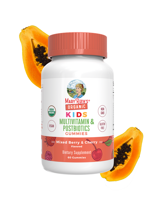 Gomitas multivitamínicas + postbióticas orgánicas para niños de MaryRuth (60 unidades)